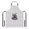 Close-up of an apron with totemic animal heads and ritual sigils, a visually striking design inspired by the game Inscryption.