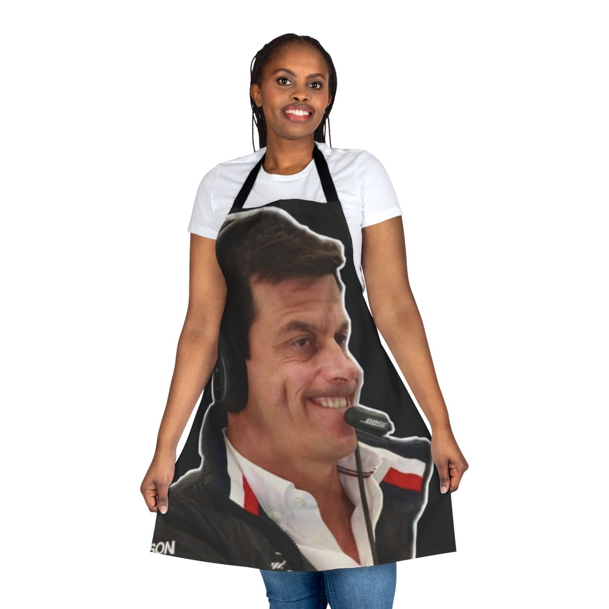 Toto Wolff Inspired Funny Face Apron for Formula 1 Fans