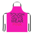 Tough guys wearing an infected pink shirt apron