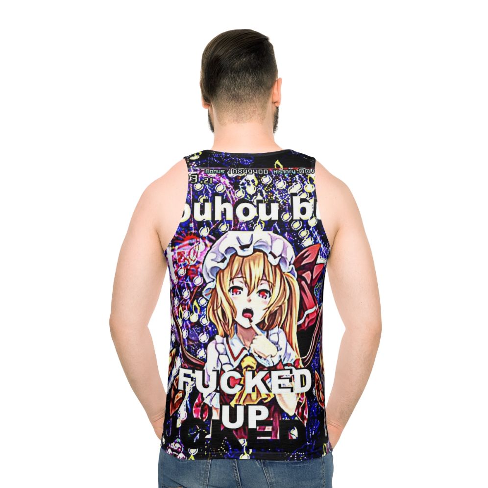 Touhou inspired unisex tank top with a funny, meme-like design