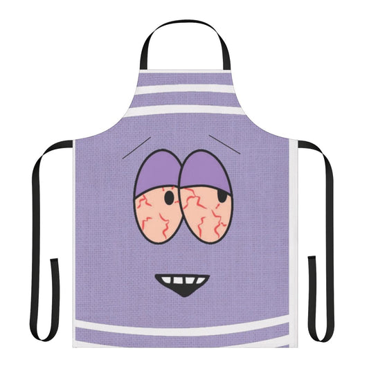 Towelie-themed apron with cartoon design inspired by South Park