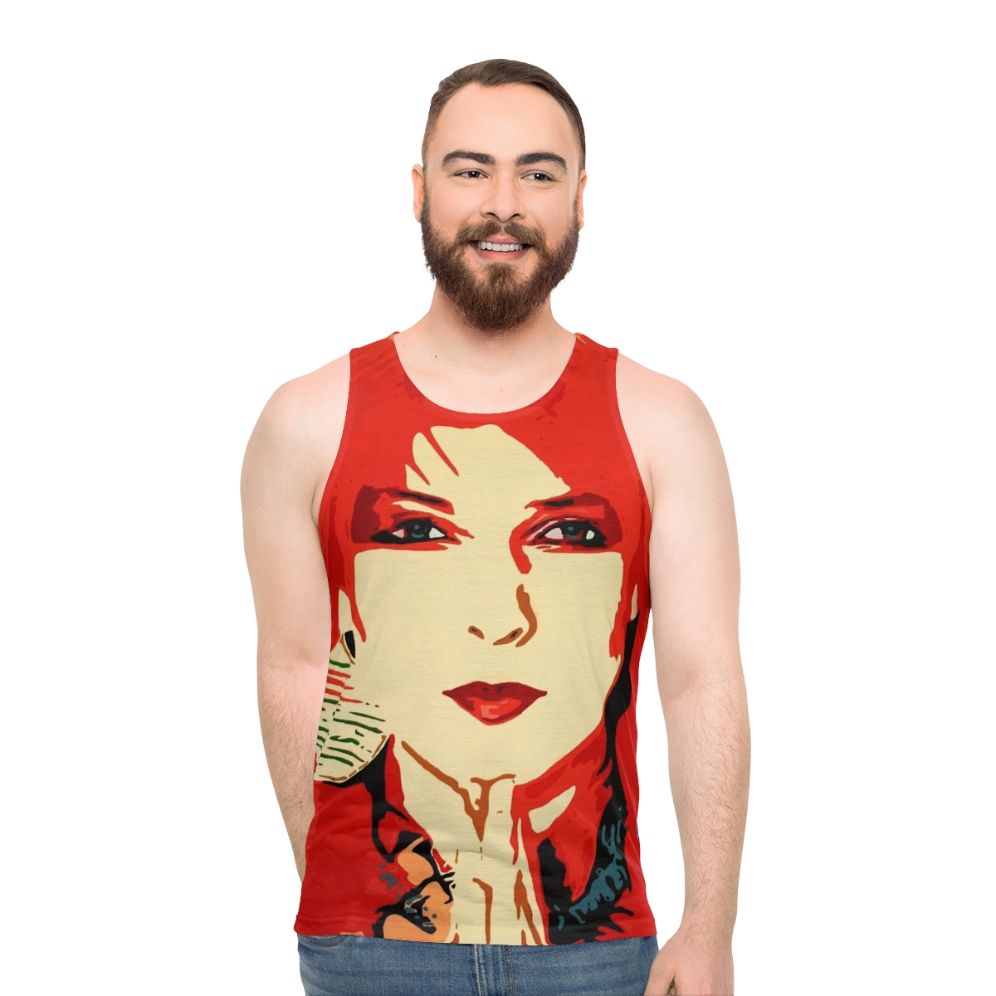 Toyah Unisex Tank Top with Vibrant Pop Art Design