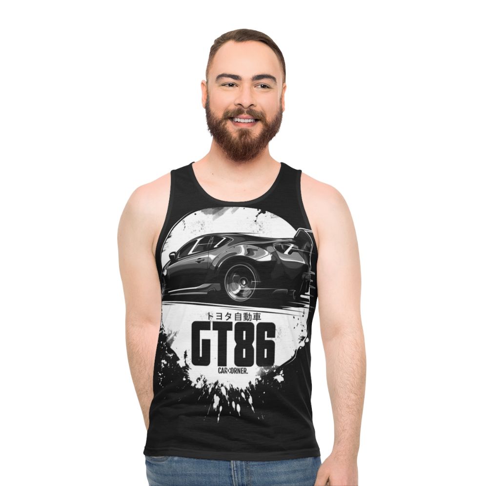 Toyota GT86 Unisex Lowered Car Graphic Tank Top