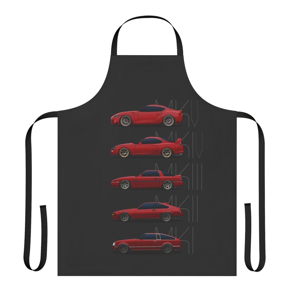 Toyota Supra Generations Themed Apron