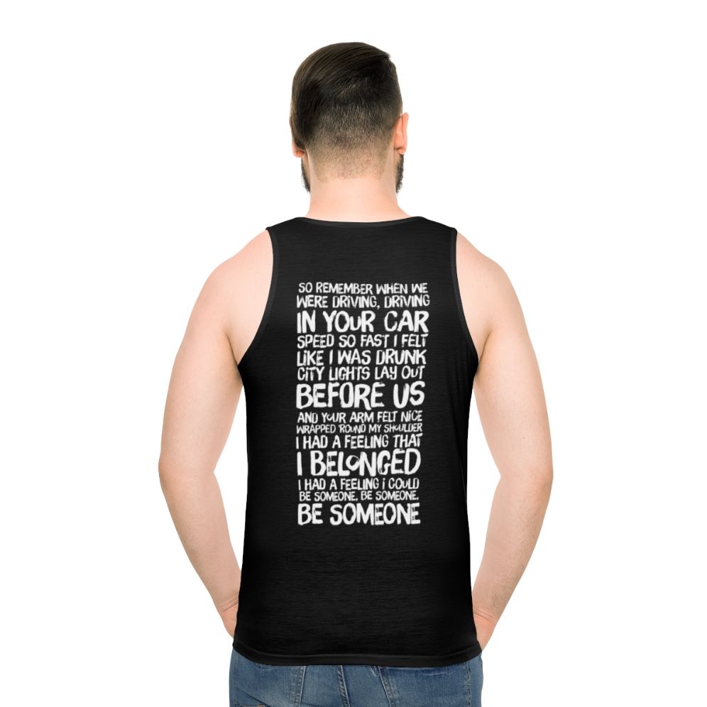 Tracy Chapman 'Fast Car' Lyrics Unisex Tank Top
