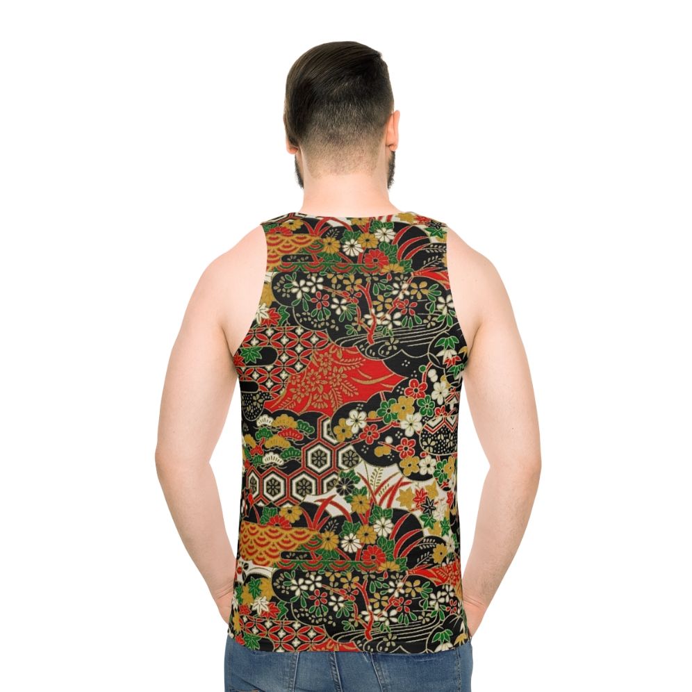 Traditional Japanese pattern unisex tank top