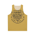 Traditional Thai Tiger and Swords Tattoo Design Unisex Tank Top
