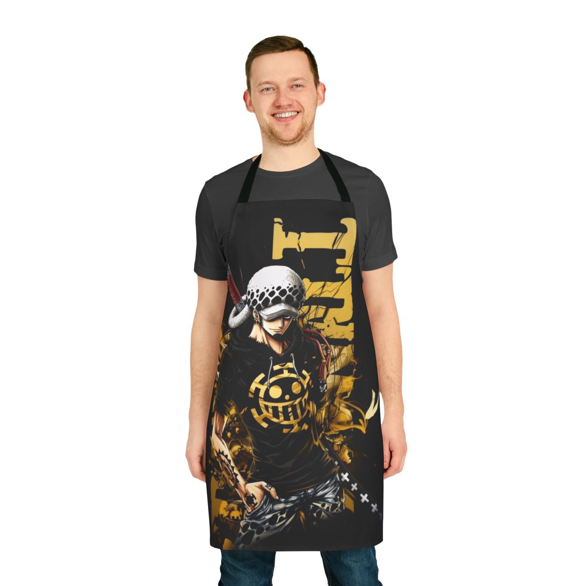 Trafalgar Law Inspired Anime Apron with One Piece Theme