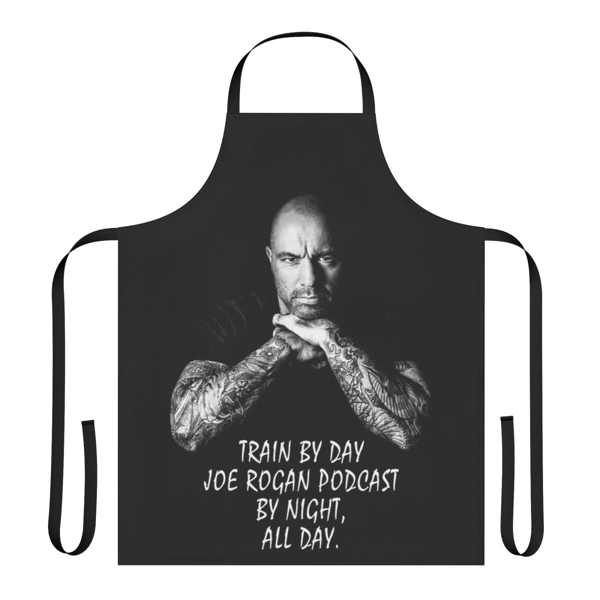 Train By Day Inspired Apron with Joe Rogan Podcast Branding