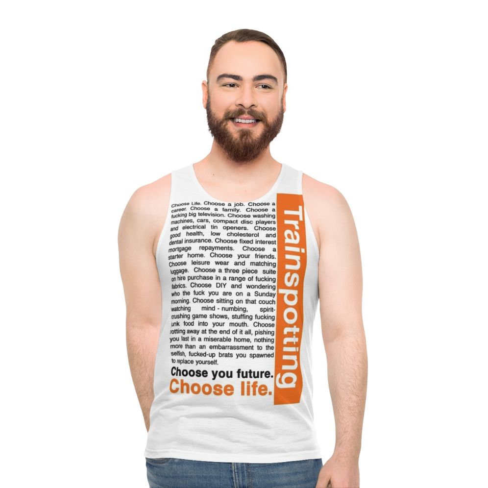 Trainspotting choose life unisex tank top