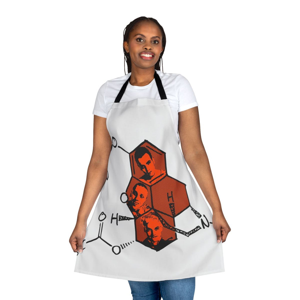 Trainspotting-themed kitchen apron with drug and Scottish culture references
