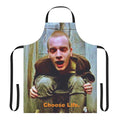 Trainspotting themed apron with iconic imagery and text