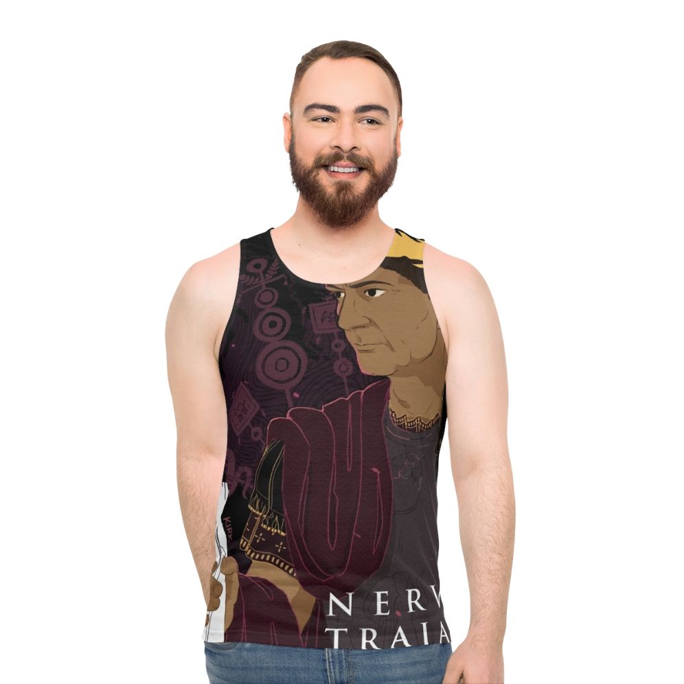 Trajan Unisex Roman Emperor Ancient History Tank Top