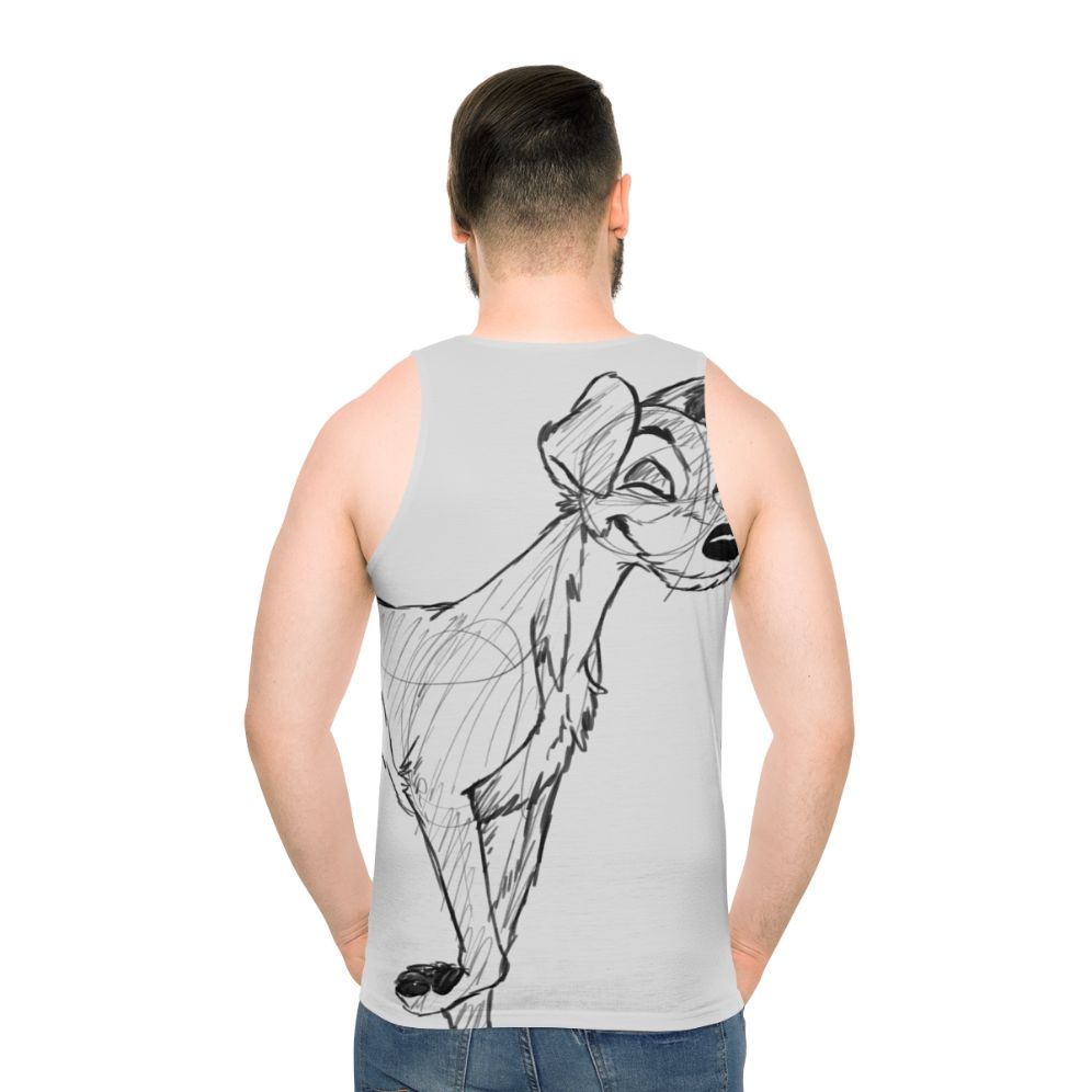 Tramp Sketch Disney Unisex Tank Top