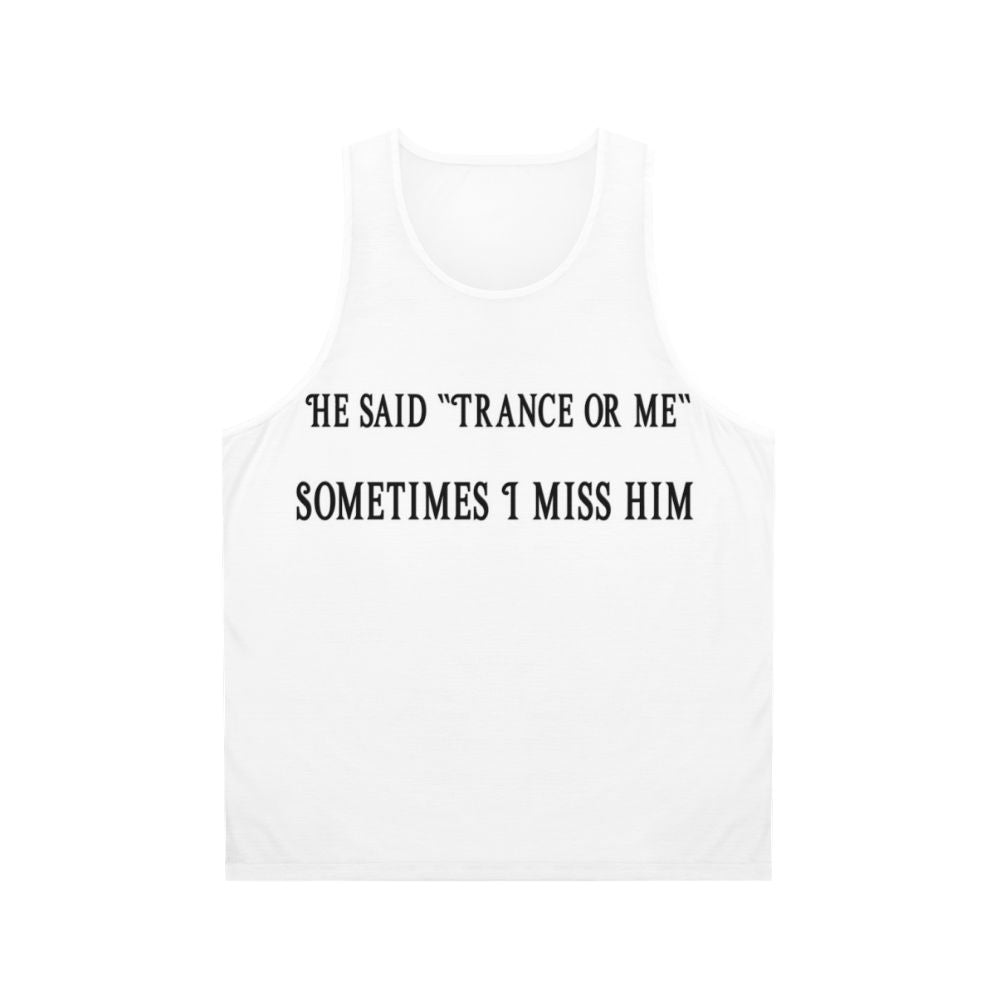Trance music unisex tank top