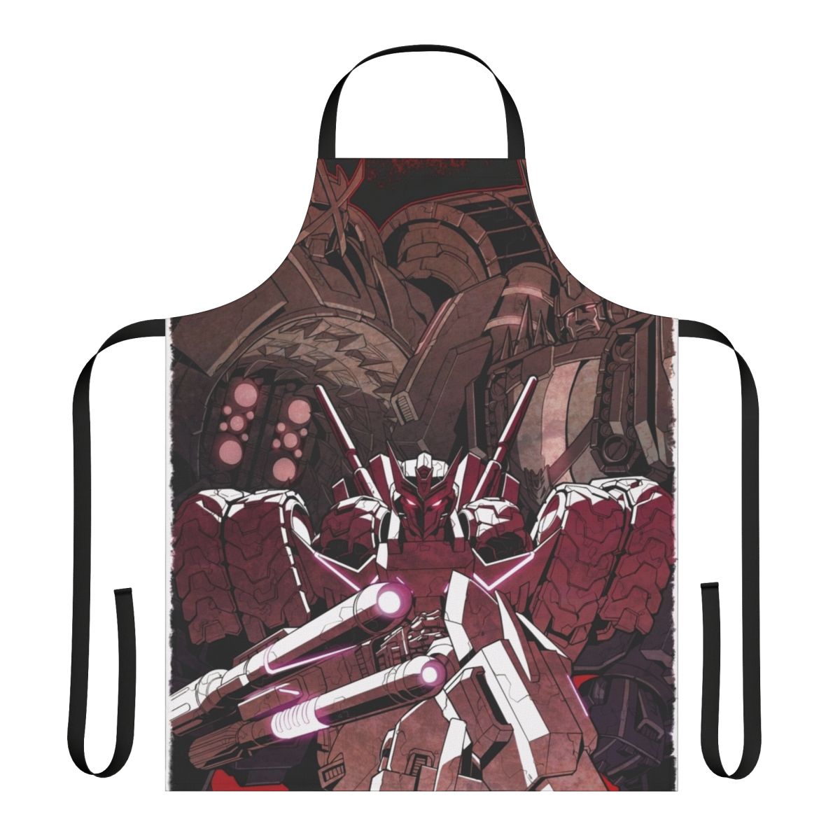 Transformers Inspired Apron Featuring Decepticon Symbols and Designs