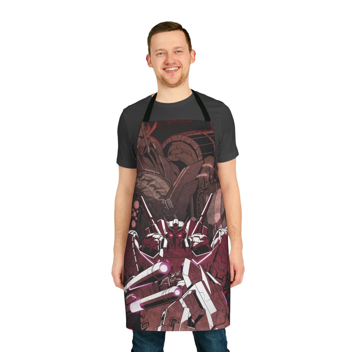 Transformers Inspired Apron Featuring Decepticon Symbols and Designs
