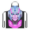 Transformers-inspired apron featuring the Autobot Arcee's mecha-style robot design