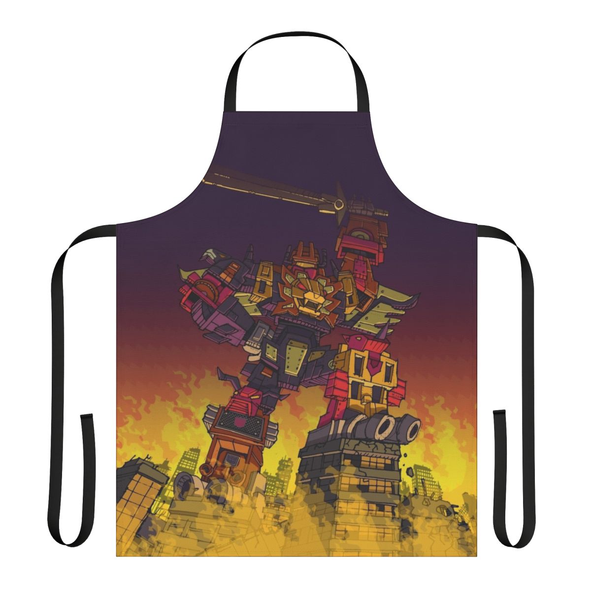 Transformers-inspired robot apron featuring the iconic Predaking character
