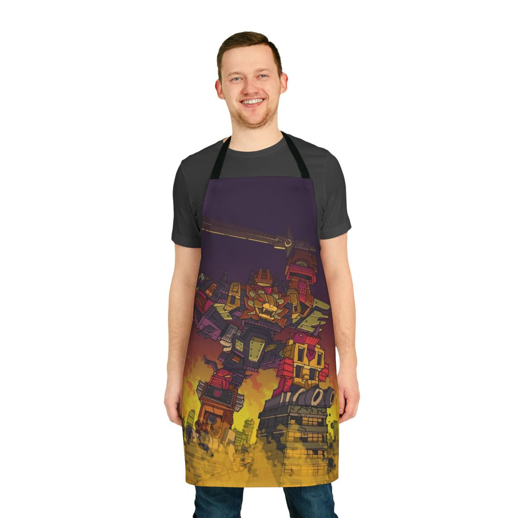 Transformers-inspired robot apron featuring the iconic Predaking character