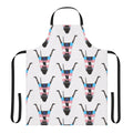Transgender pride flag-inspired Borderlands Claptrap apron