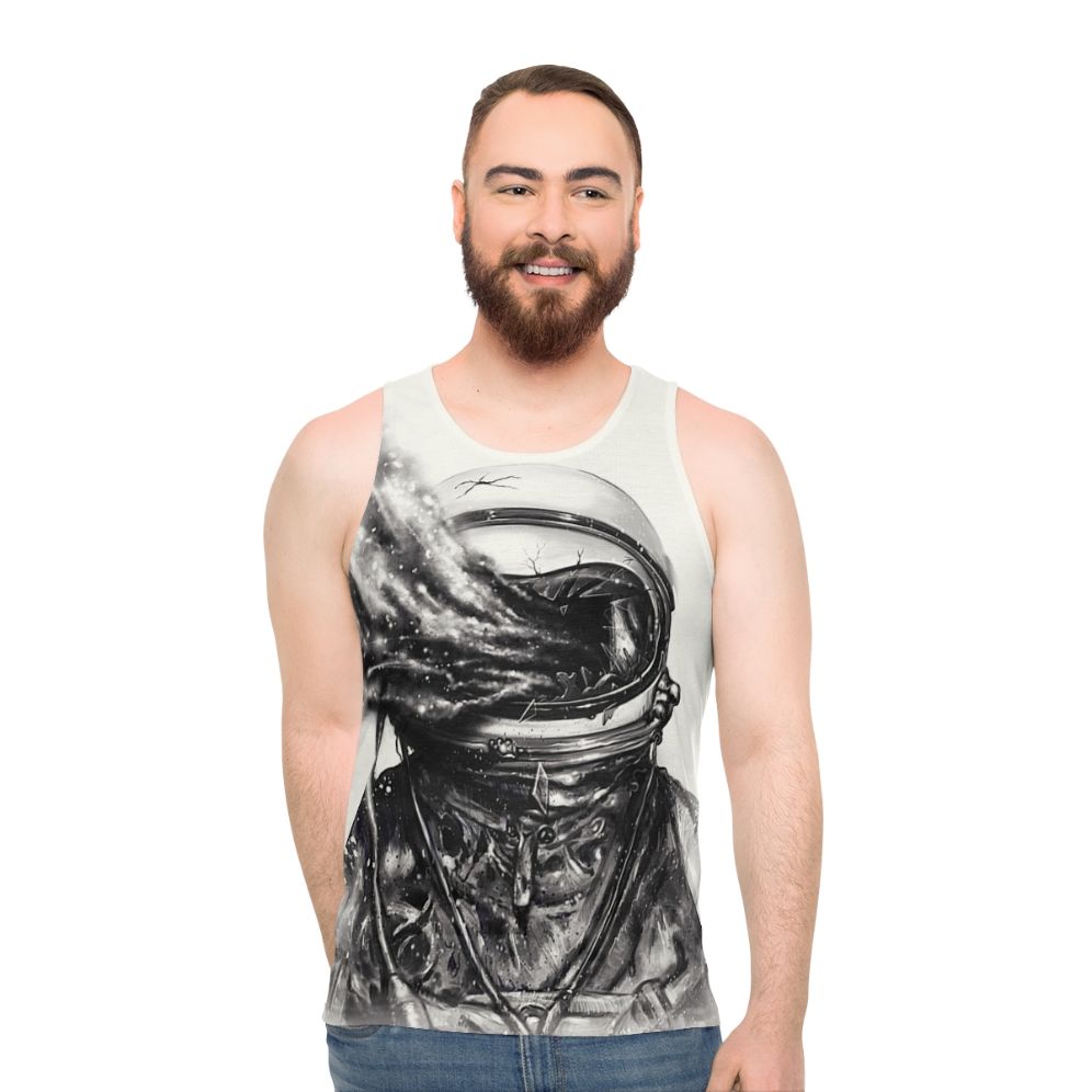 Transposed Unisex Galaxy Print Space Tank Top
