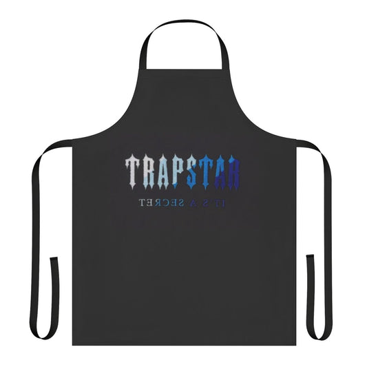 Trapstar-inspired chenille apron with smoky, bold colors and the brand's iconic logo