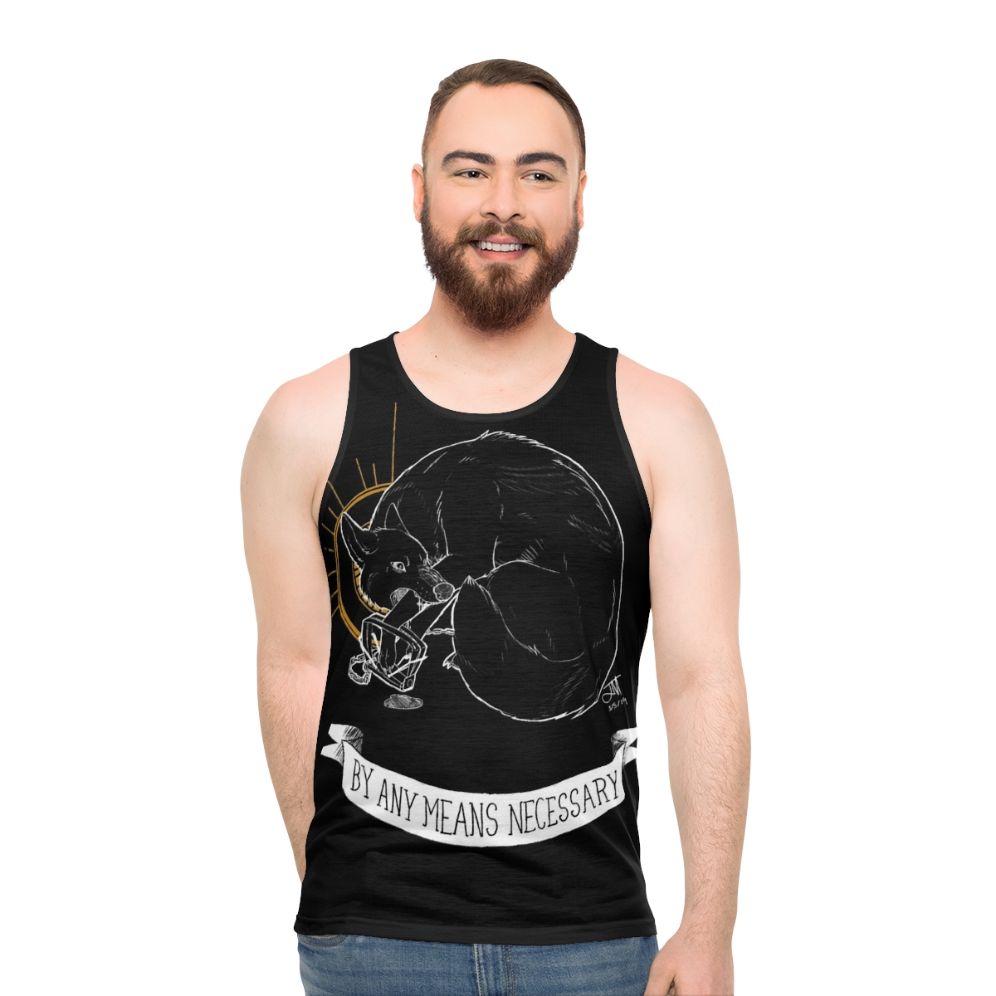 Unisex "Trash Blessings" punk rock-inspired tank top