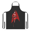 A stylish apron featuring the silhouette of Uhura, the iconic communications officer from the original Star Trek series.
