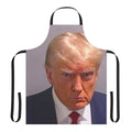 Trump Mugshot Inspired Apron - Parody Design for Political Protest and Humor