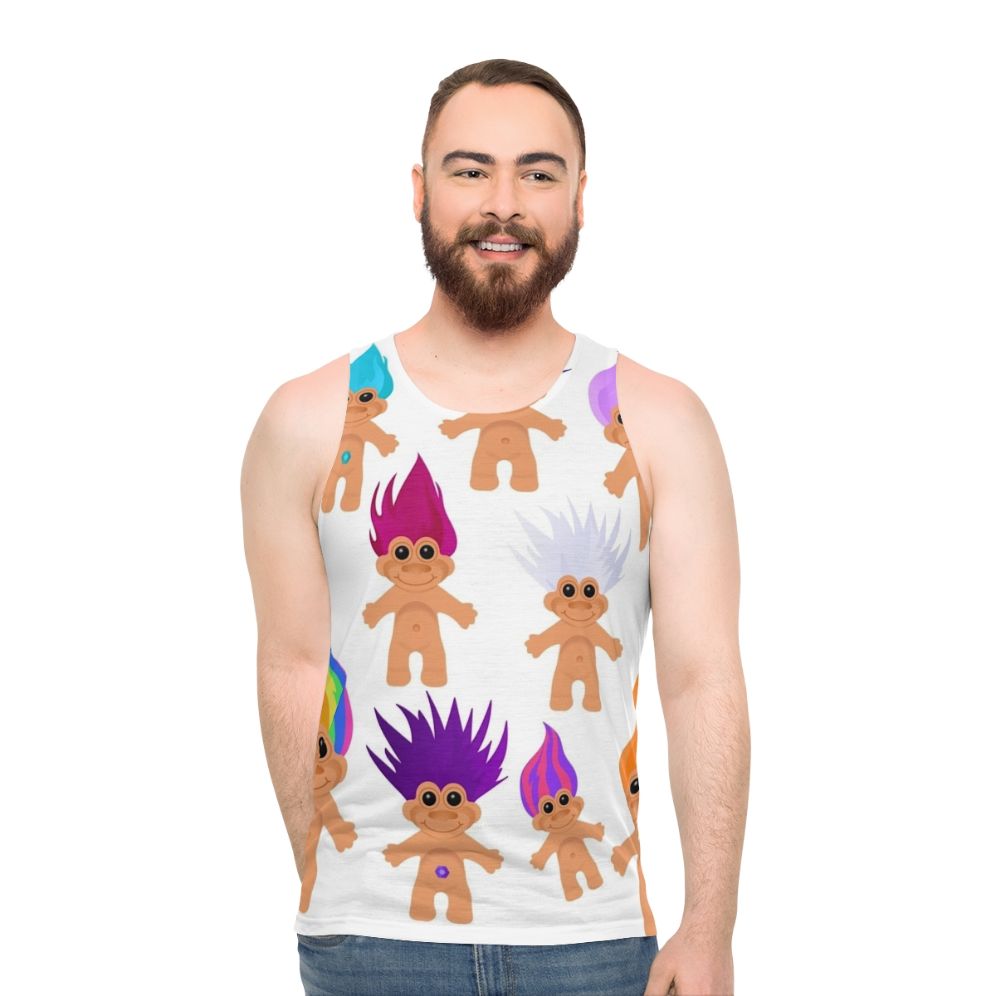 Trendy 90s Troll Doll Unisex Tank Top