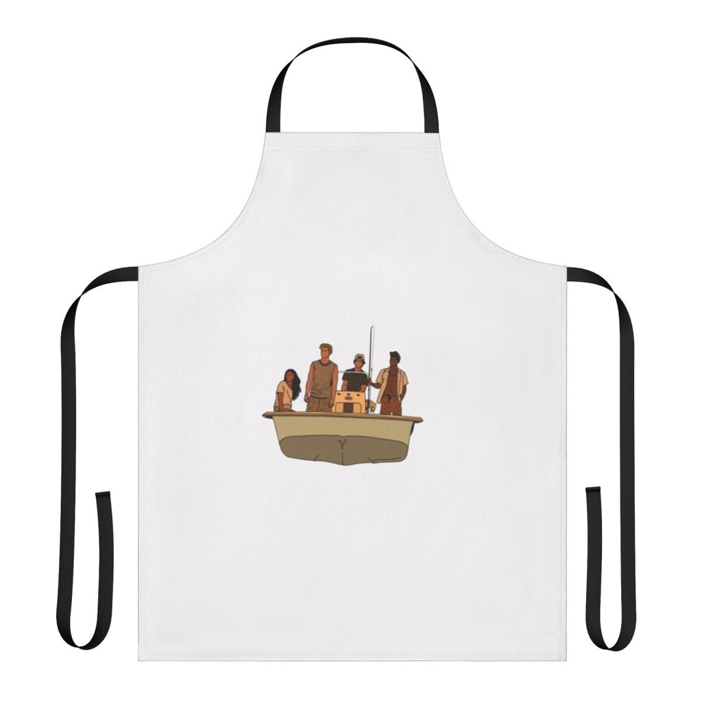 Outer Banks themed apron with a vintage, coastal aesthetic