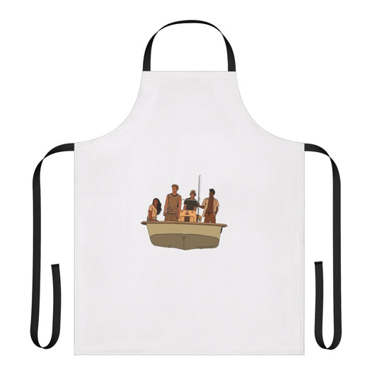 Outer Banks themed apron with a vintage, coastal aesthetic