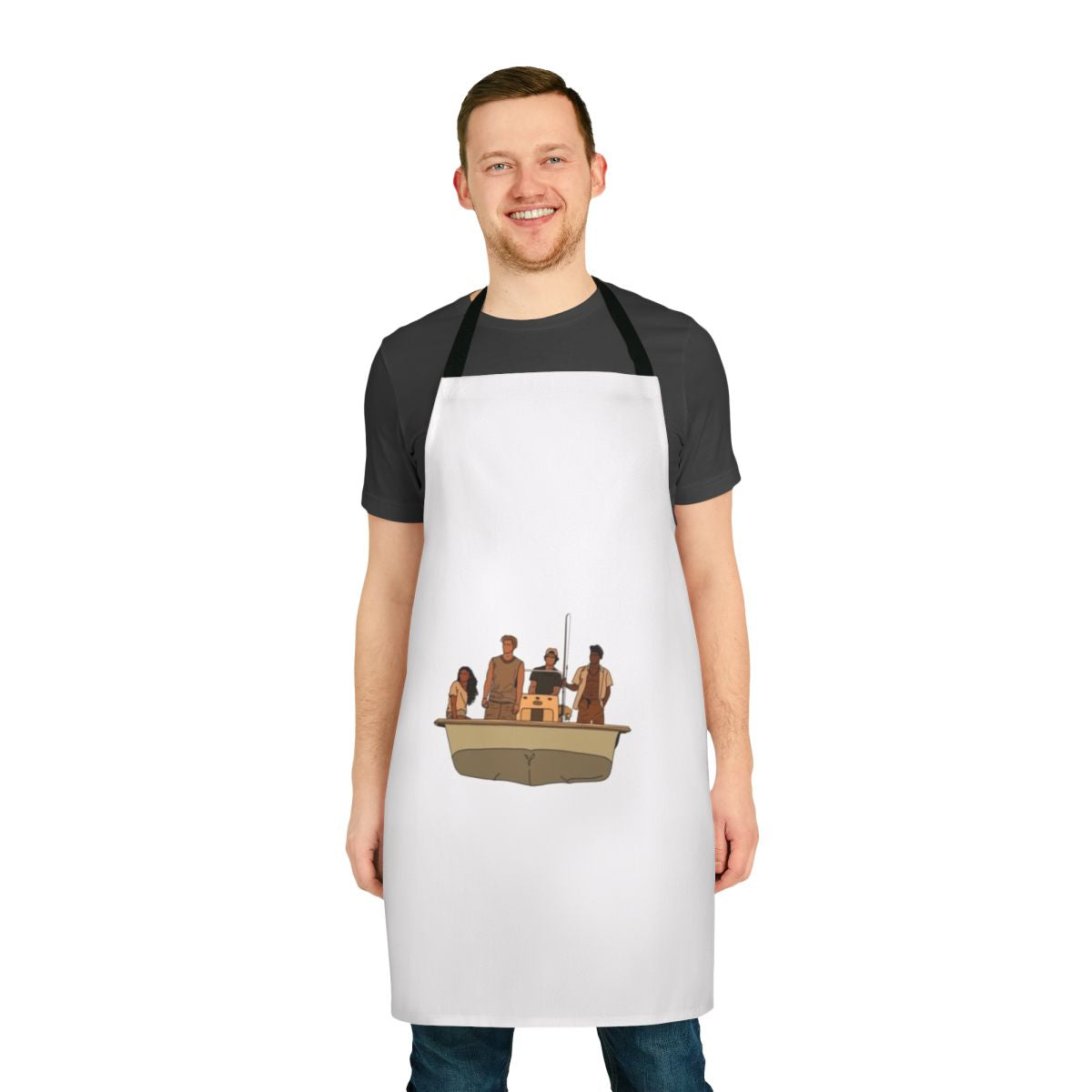 Outer Banks themed apron with a vintage, coastal aesthetic