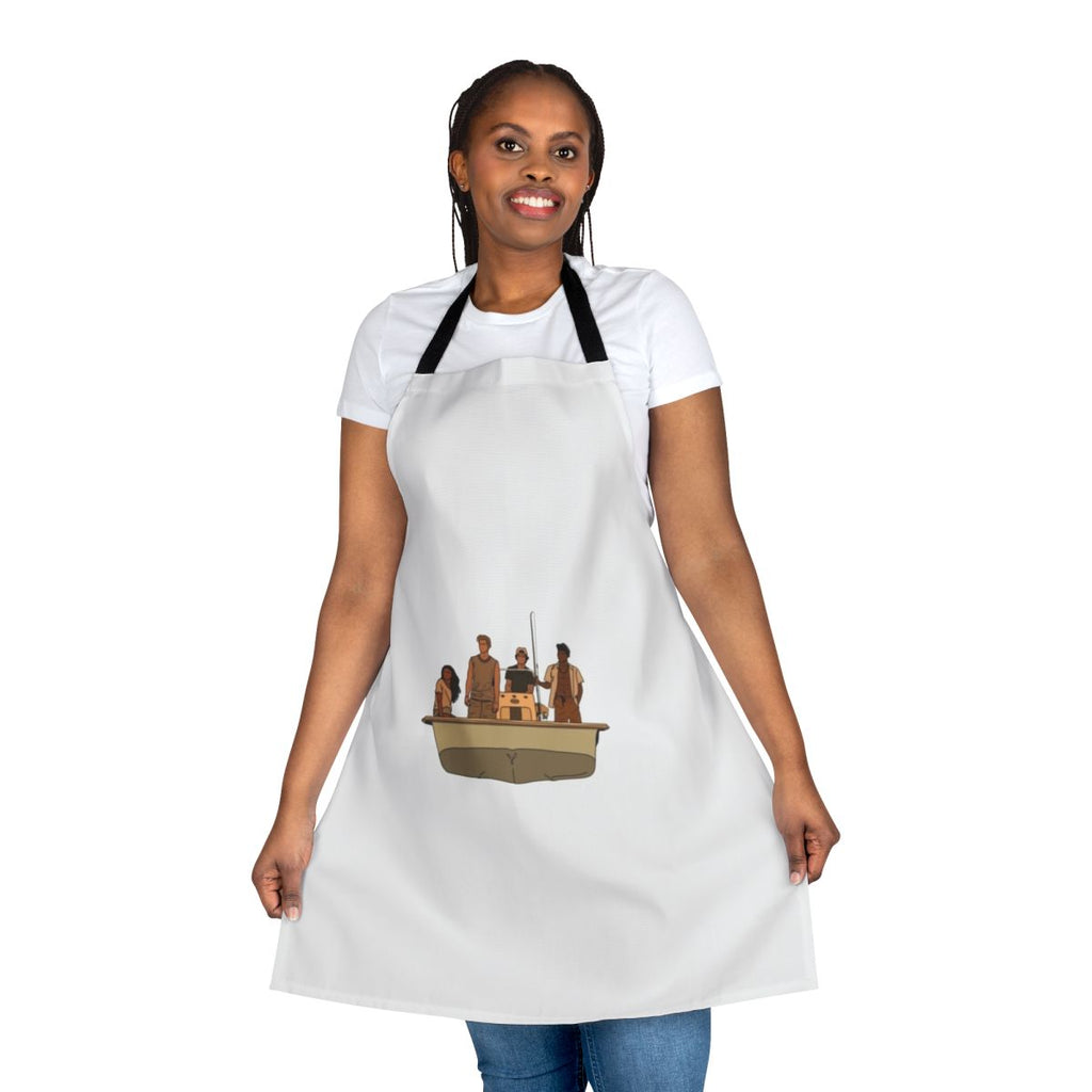 Outer Banks themed apron with a vintage, coastal aesthetic