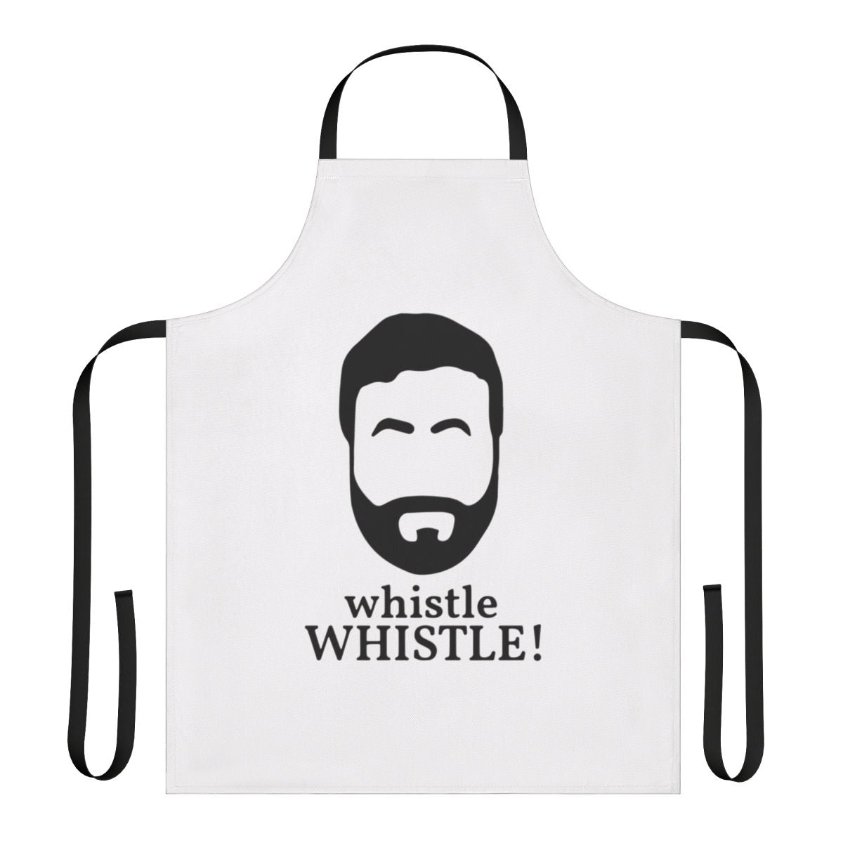 Ted Lasso-inspired apron with "TEDL ASSO" text and supportive design elements