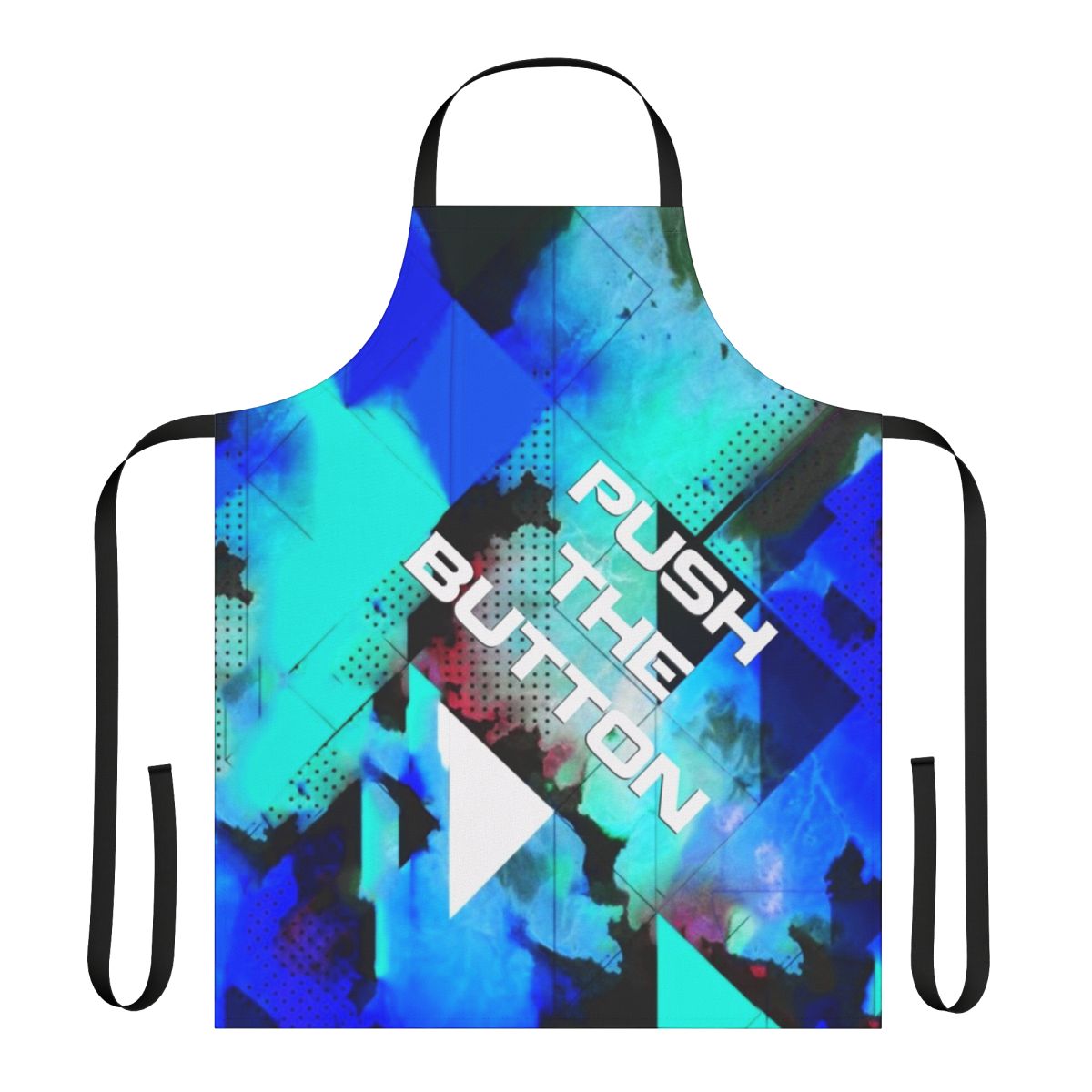 Trance music inspired apron with cool electronic dance design
