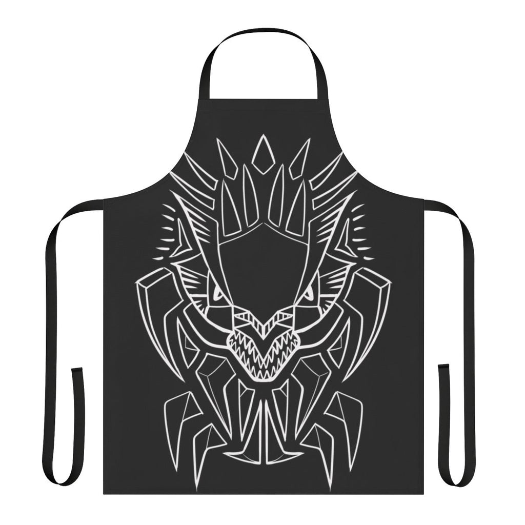 Tribal apron with a mystical lightning dragon design.