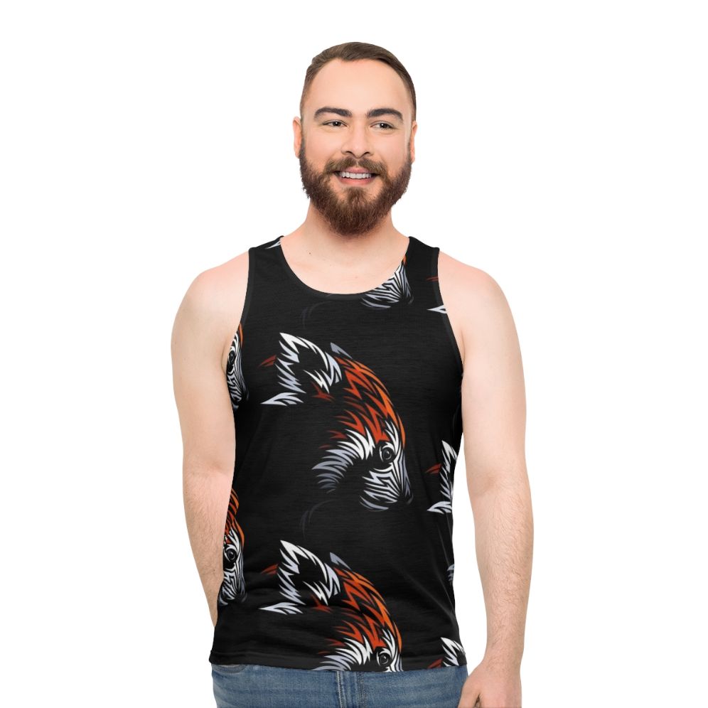Tribal Red Panda Unisex Tank Top