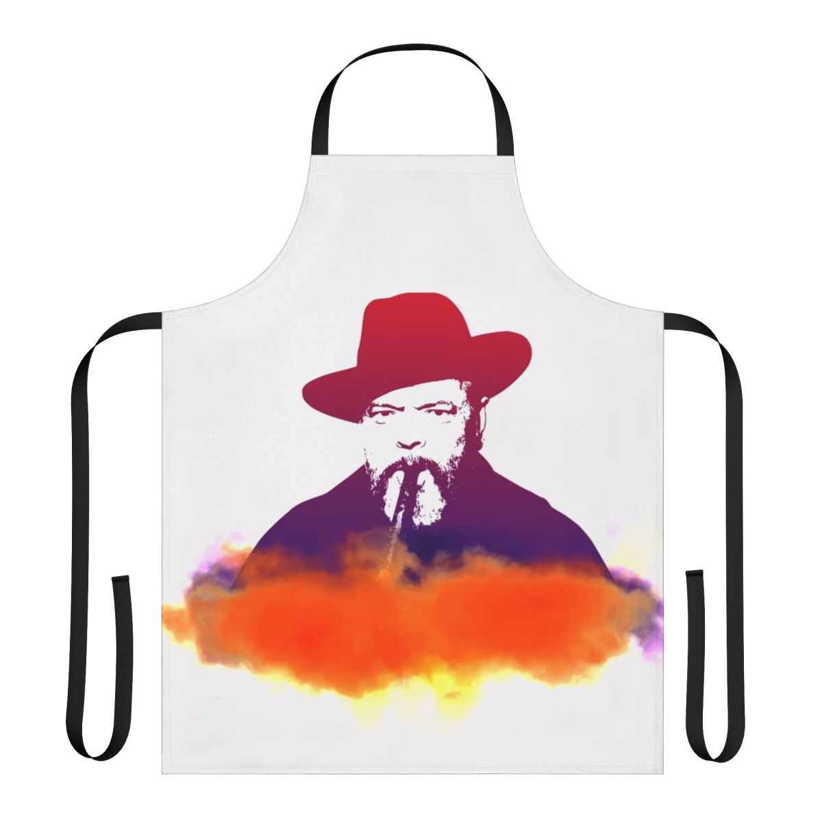 Apron featuring a retro portrait of famous actor and director Orson Welles