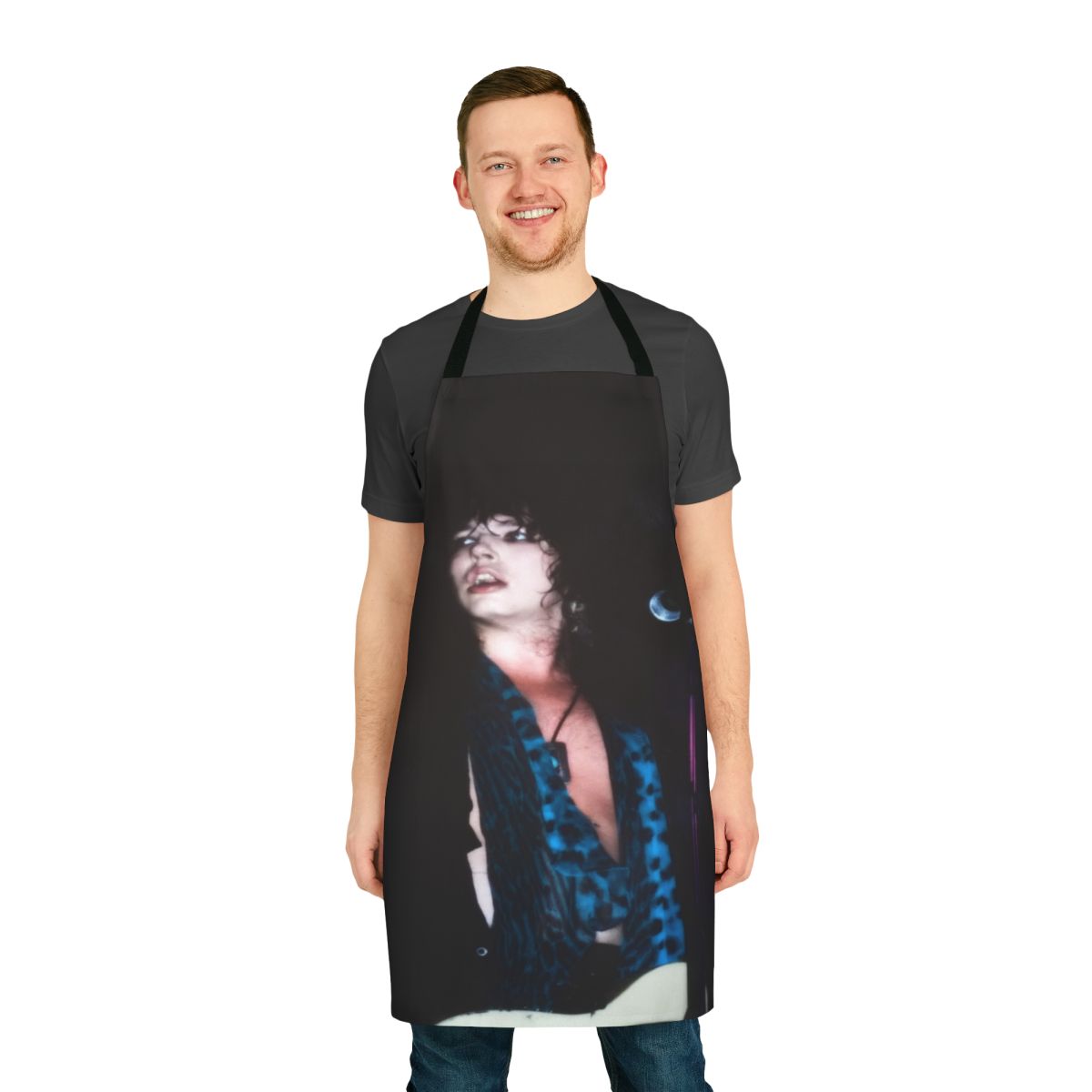 Tribute apron featuring Tom Keifer, the lead vocalist of the 1980s heavy metal band Cinderella