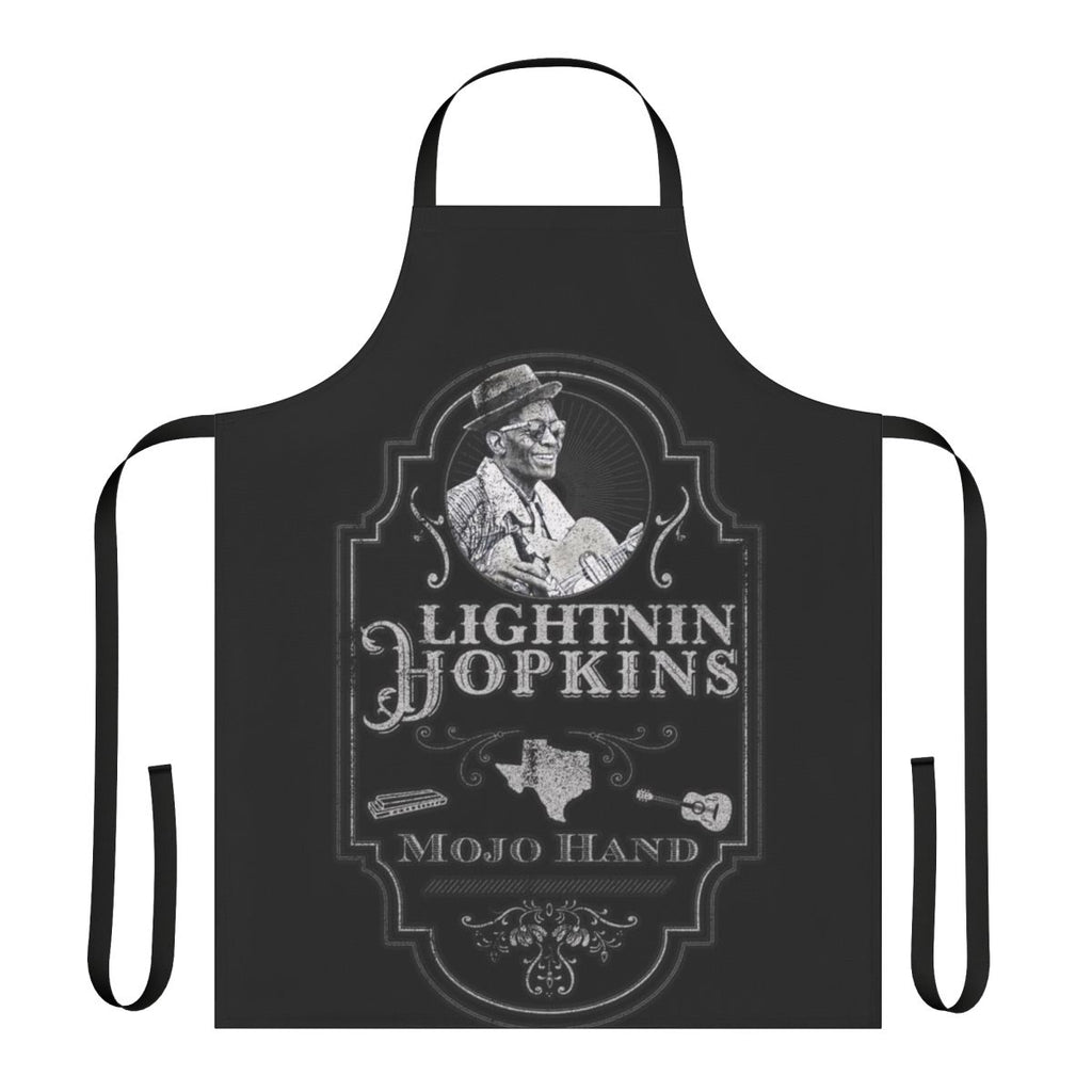 Apron featuring the likeness of renowned Texas blues musician Lightnin' Hopkins