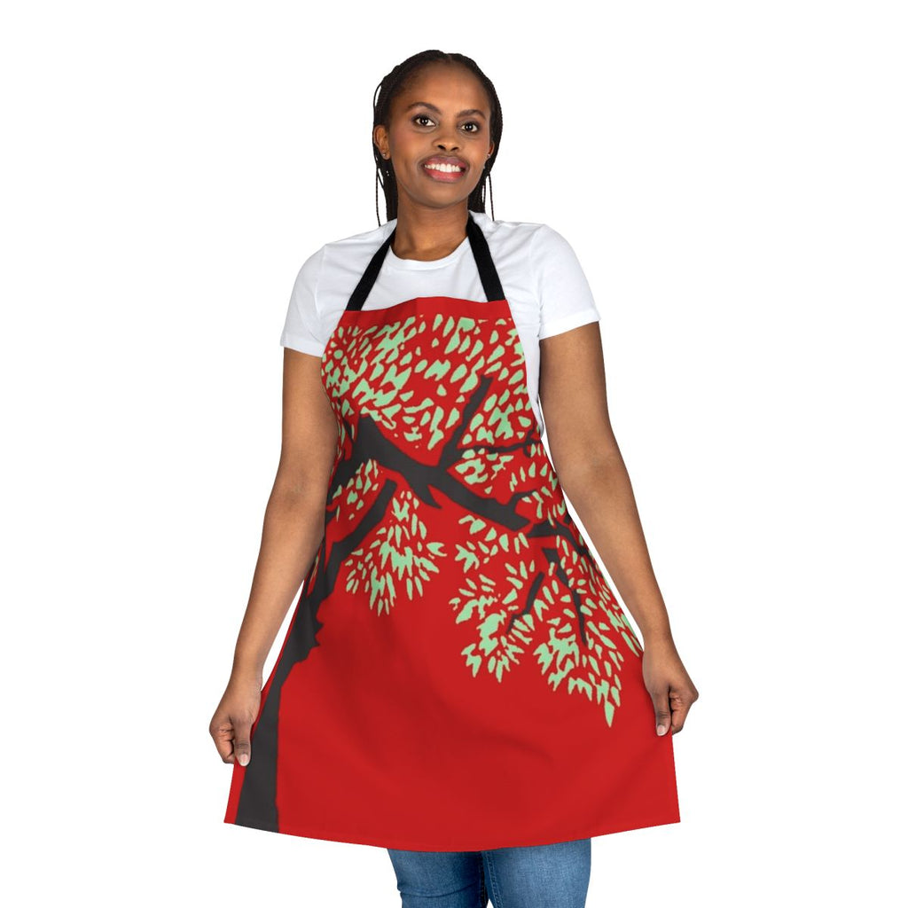 Apron featuring a tree silhouette design and the title "To Kill a Mockingbird" as a tribute to the classic American novel.