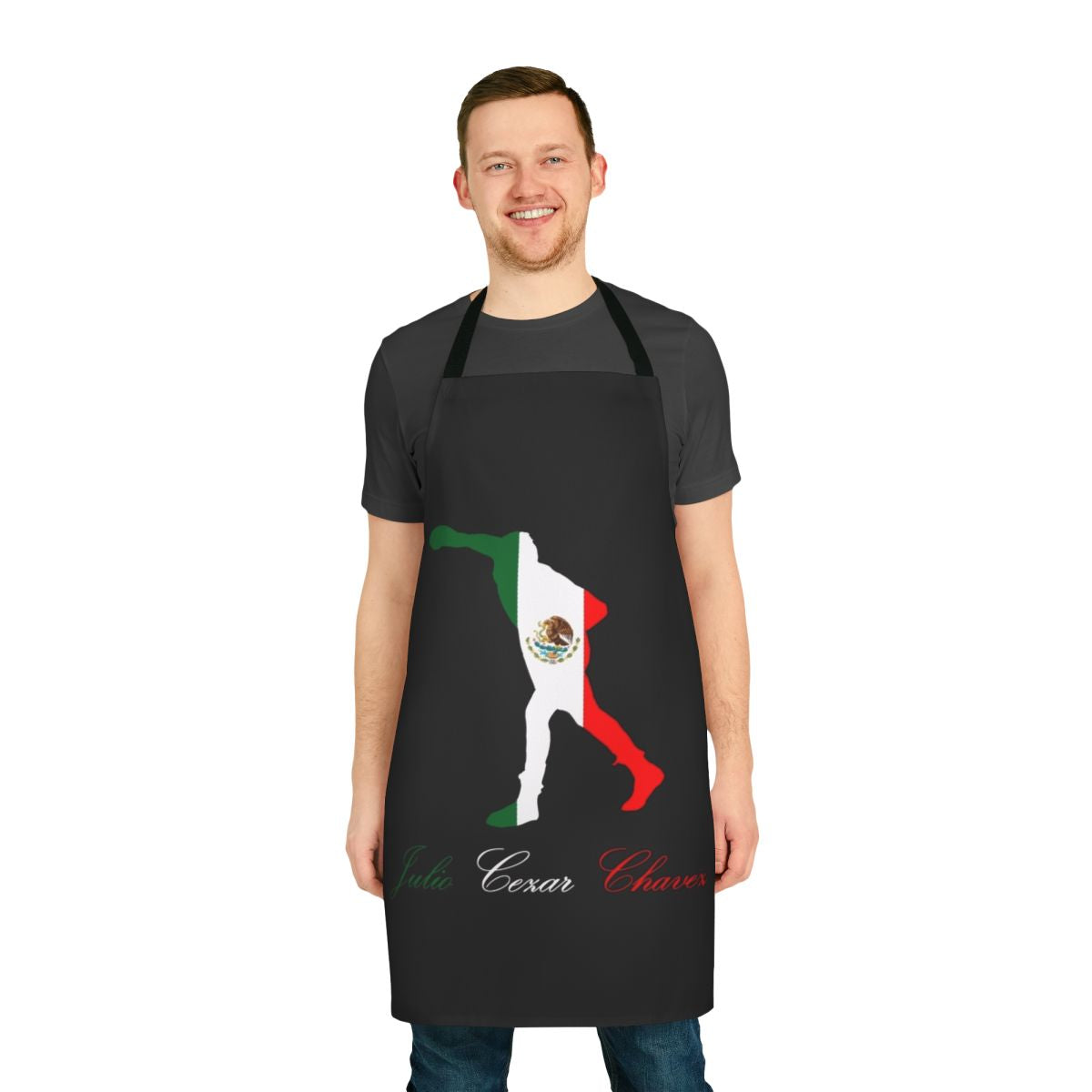 Apron featuring the image of Mexican boxing legend Julio Cesar Chavez