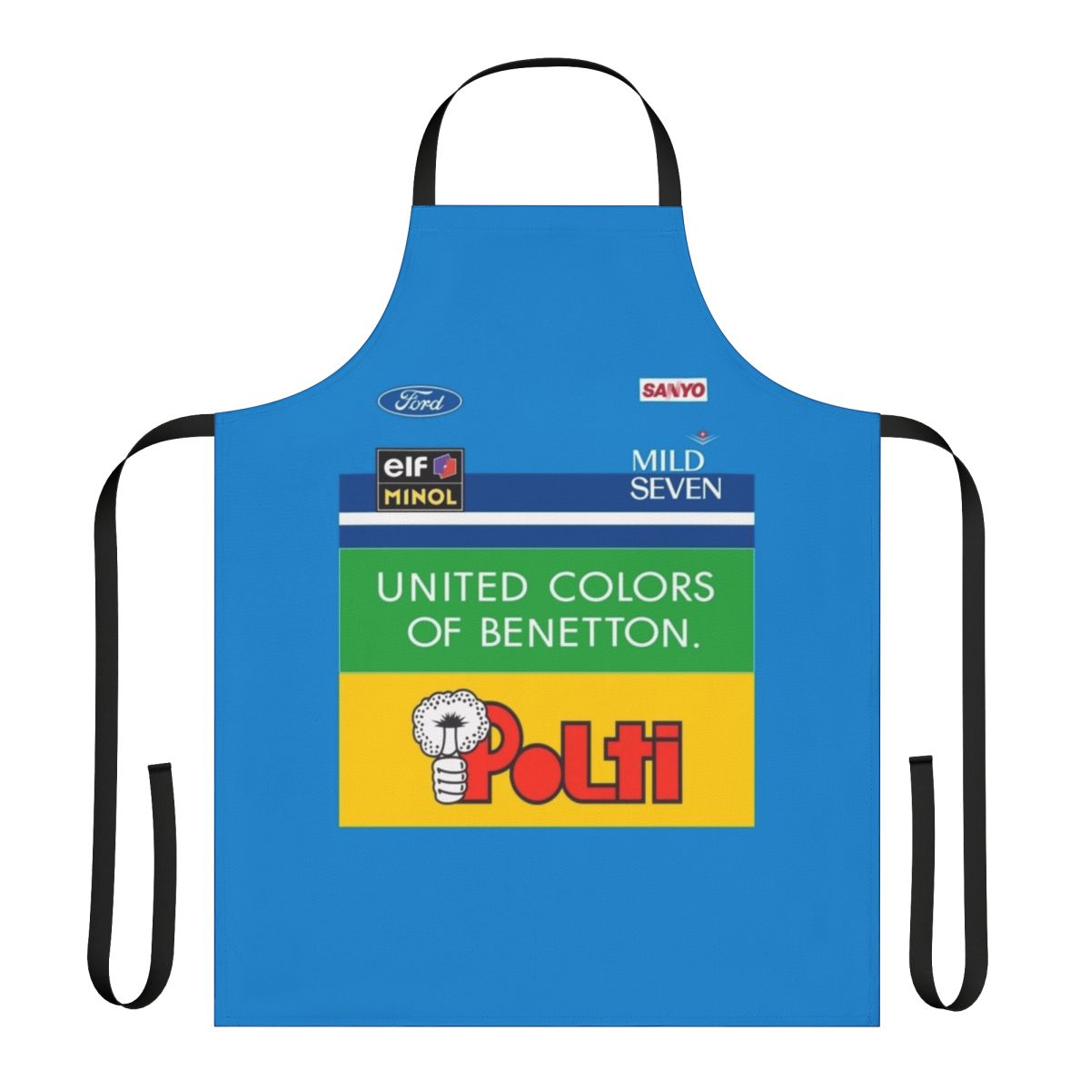 Tribute Benetton Racing Apron inspired by the GP2 videogame