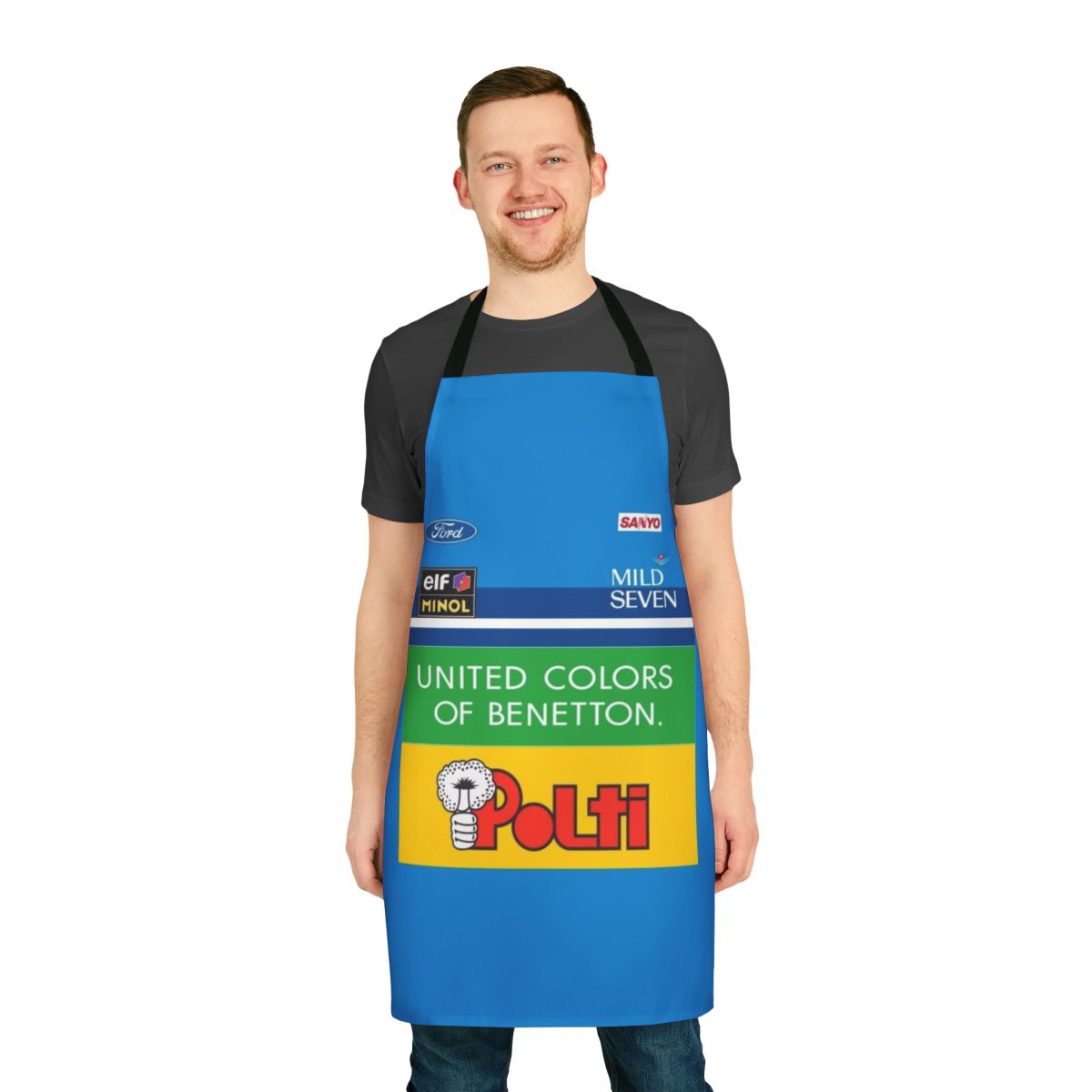 Tribute Benetton Racing Apron inspired by the GP2 videogame