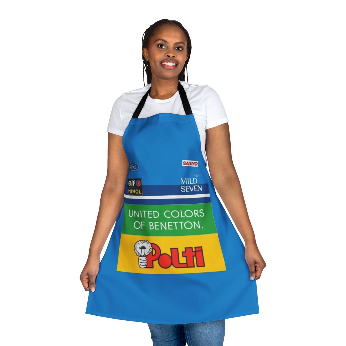 Tribute Benetton Racing Apron inspired by the GP2 videogame