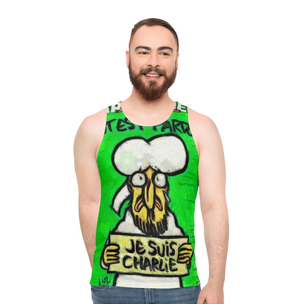 Tribute to Charlie Hebdo Unisex Tank Top