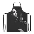 Mingus-inspired apron featuring the iconic upright bass and jazz elements