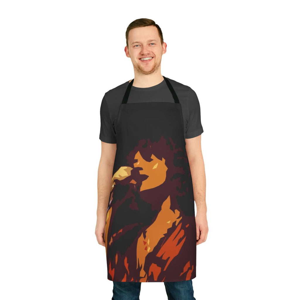 Apron featuring a tribute design to legendary prog rock band Yes and lead singer Jon Anderson